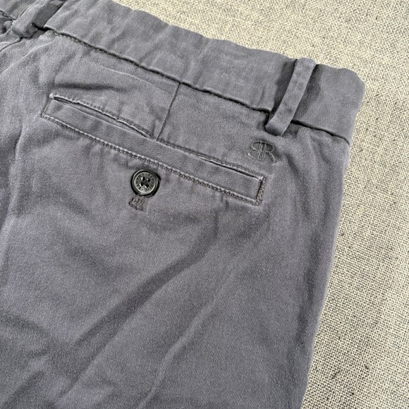 Banana Republic Other - Banana Republic Chino Pants Mens 32x34 Gray Flat Front Cotton Twill Trousers
